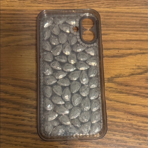 iPhone 16 Air Red Crystal Phone Case - Picture 3 of 5